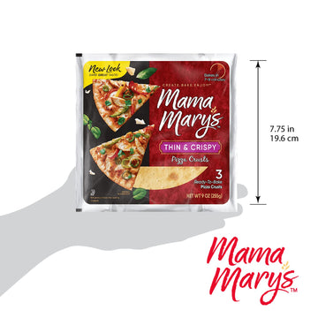 Mama Mary'S 7'' Pizza Crust, Thin, 9 Ounce