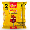 Vero Mango Flavored Lollipops Covered in Chili Powder 40 Count Bag (Pack of 2 - Net Wt. 22.4 Ounces Each) - Individually Wrapped