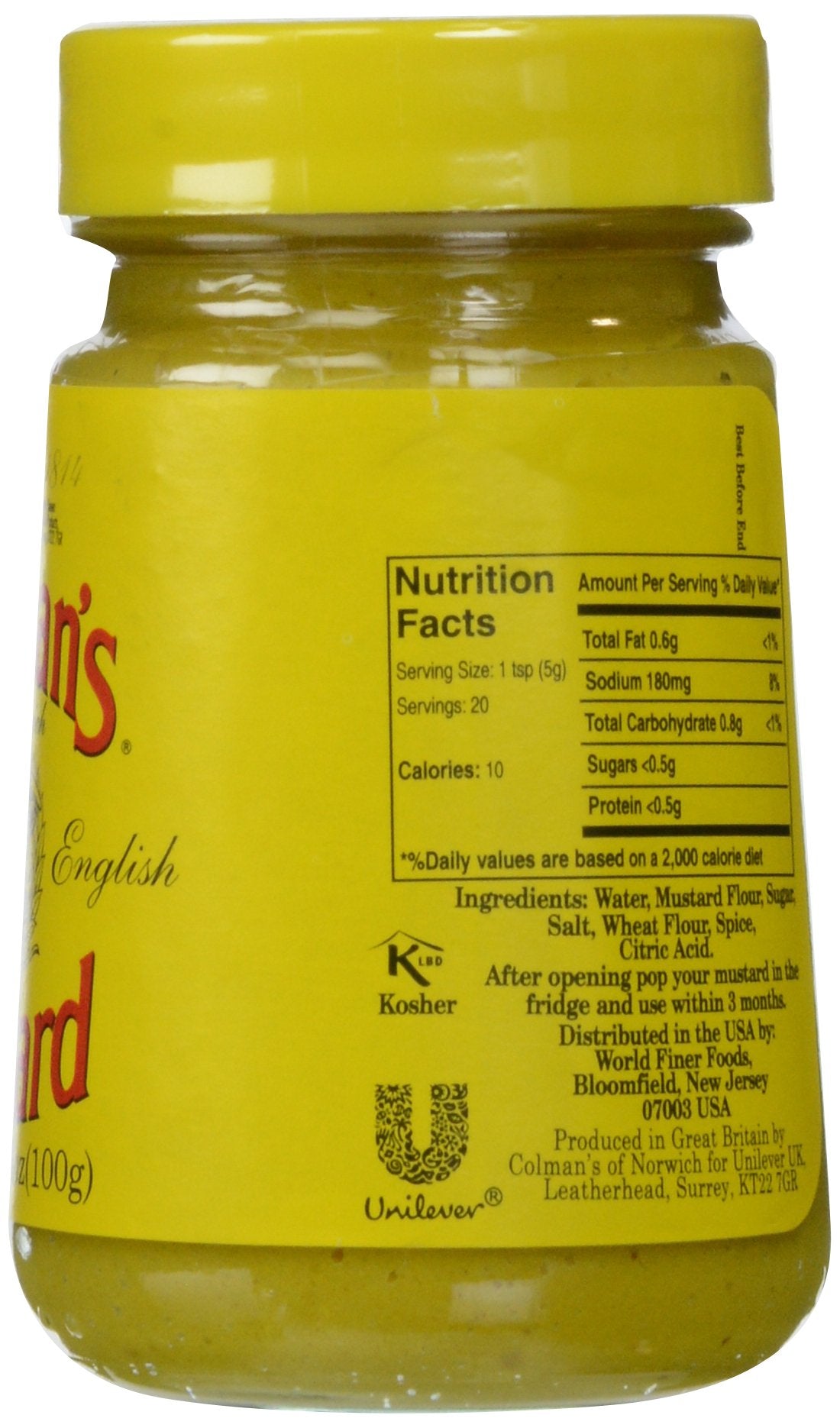 Colman'S Original English Prepared Mustard 3.53 Oz