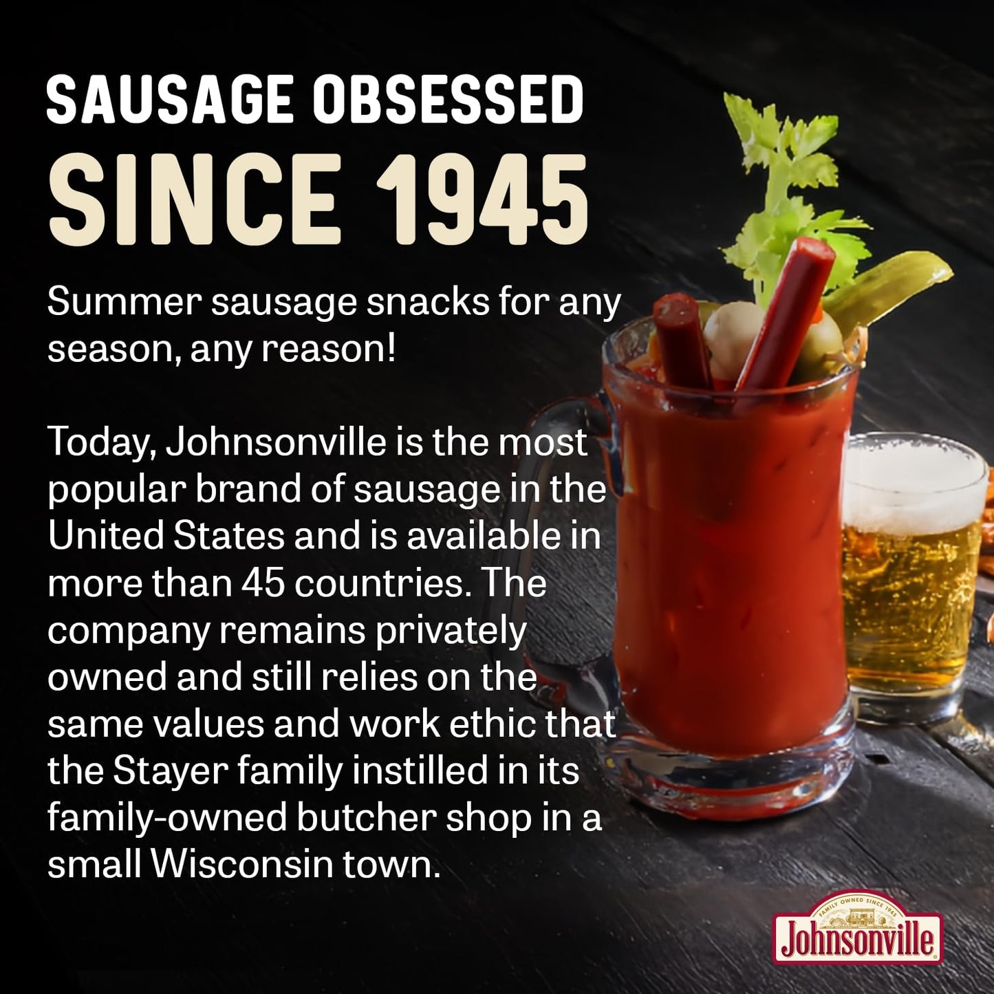 Johnsonville Summer Sausage Snack Sticks - Dairy Free, Gluten Free Protein Snacks, Jerky Snack Packs - Original, 1 Oz., 24-Pack