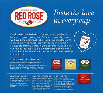 Red Rosetea Bags, 100-Count