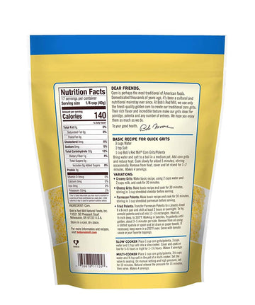 Bob'S Red Mill Corn Grits, Polenta, 24 Ounce (Pack Of 2)