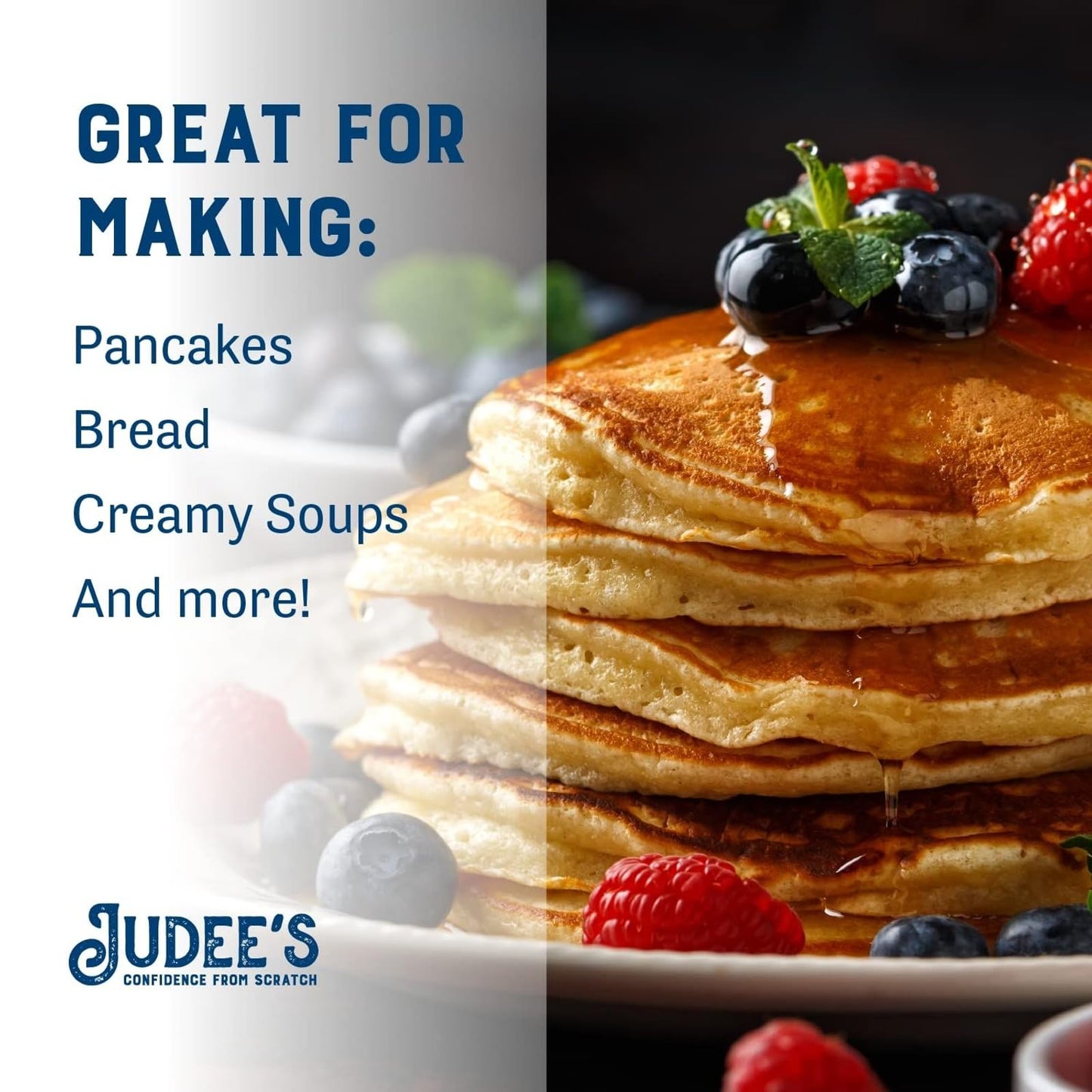 Judee's Buttermilk Powder - Gluten-Free Baking Mix - 11.25 oz - Perfect for Pancakes, Fried Chicken, and Cornbread