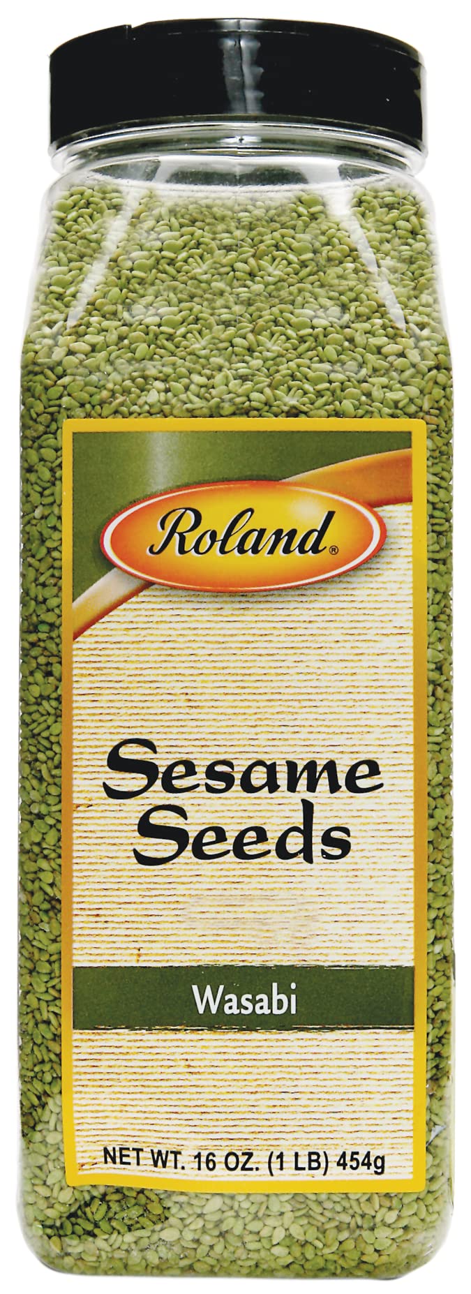 Roland Foods Wasabi Sesame Seeds, 16 Ounce Bottle, Pack of 2