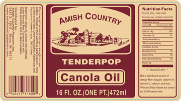 Amish Country Popcorn | 2-16 oz Jars - Butter Flavored Canola Oil | Old Fashioned, Non-GMO and Gluten Free (2-16 oz Jars)
