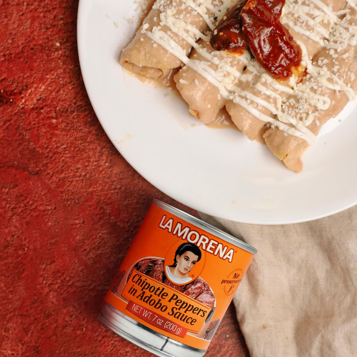 La Morena Chipotle Peppers In Adobo Sauce 7 Oz (Packaging May Vary)