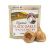 Black Garlic ''Organic American'' Whole Bulbs (2 per package) .Aged and Fermented 120 Days (Sold as a 2 Pak-4 Bulbs Total)