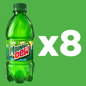 Mountain Dew, 12 Fl Oz Bottles, 8 Pack