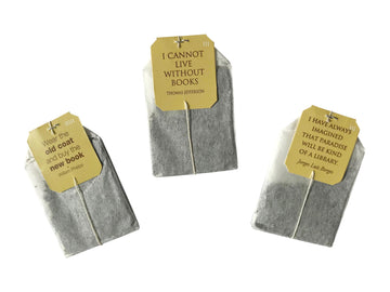Novel Teas Book Lover'S Tea Contains 25 Teabags Individually Tagged With Literary Quotes From The World Over, Made With The Fine