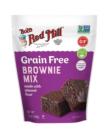 Bob'S Red Mill Grain Free Brownie Mix, 12 Oz, Pack Of 4
