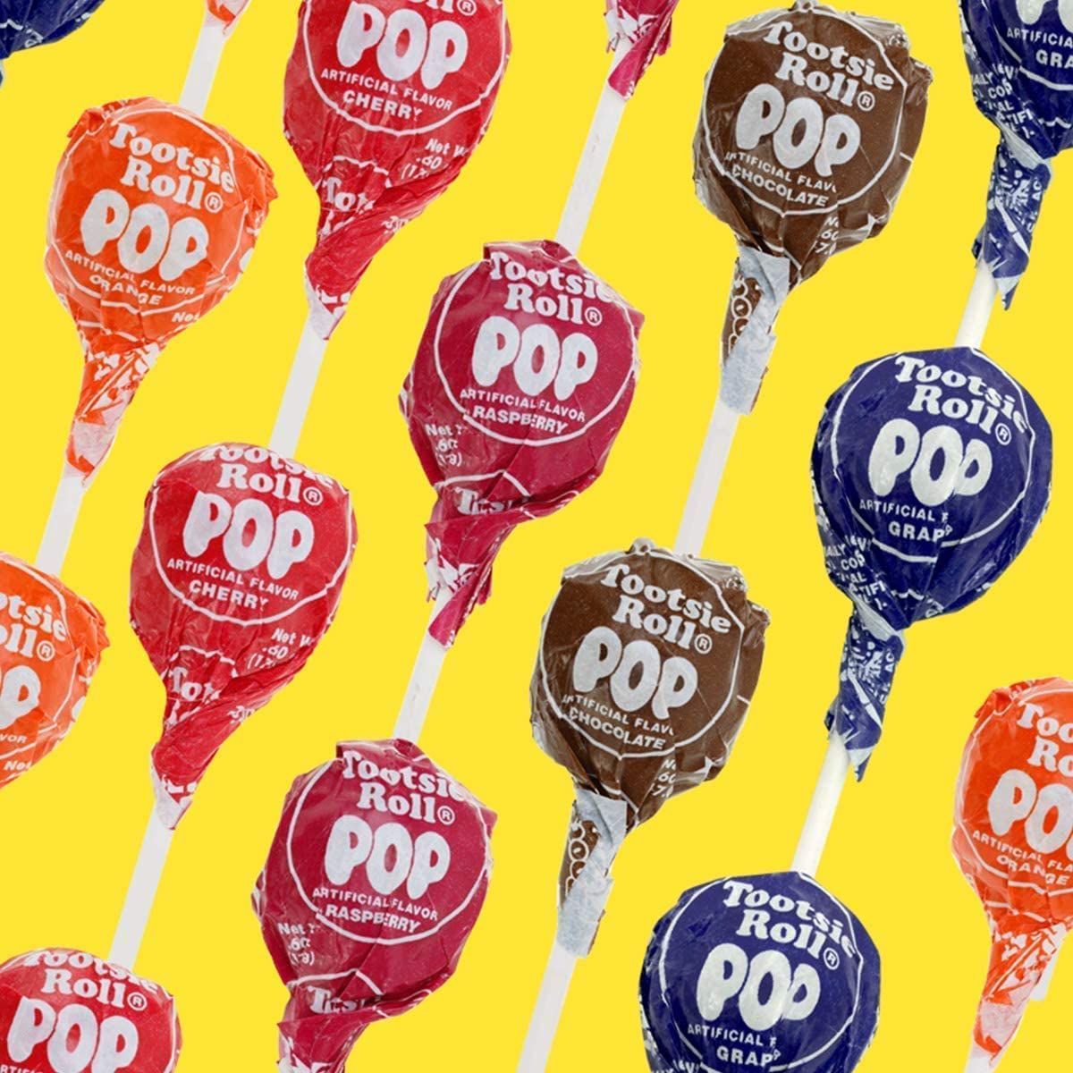 Tootsie Pops - Assorted Flavors - 45 Ct Bag 28.2 Oz - Great Halloween Candy - Cherry, Orange, Strawberry, Grape, And Chocolate F