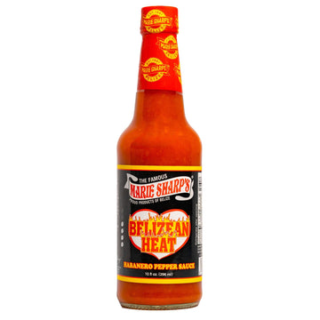 Marie Sharps Belizean Heat Habanero Pepper Sauce, 10 oz | Extra Hot Gourmet Hot Sauce from Belize | All-Natural, No Artificial P