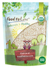 Food to Live Organic Arborio Rice, 8 Ounces Non-GMO, Short-Grain White Rice Variety, Superfino, Vegan, Kosher, Bulk. Creamy Text
