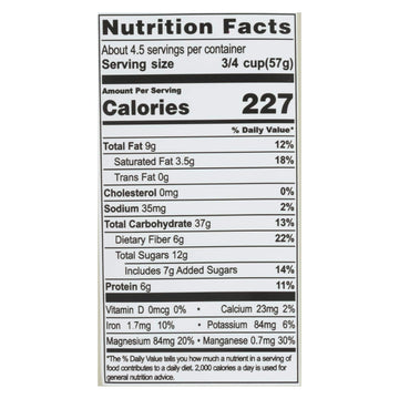 Living Intentions Organic Cacao Crunch Superfood Cereal, 9 Ounce - 6 per case.6