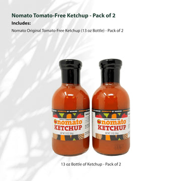 Nomato Original Tomato Free Ketchup Sauce - Gluten Free, Nut Free, Dairy Free - 2 Pack (13 oz)