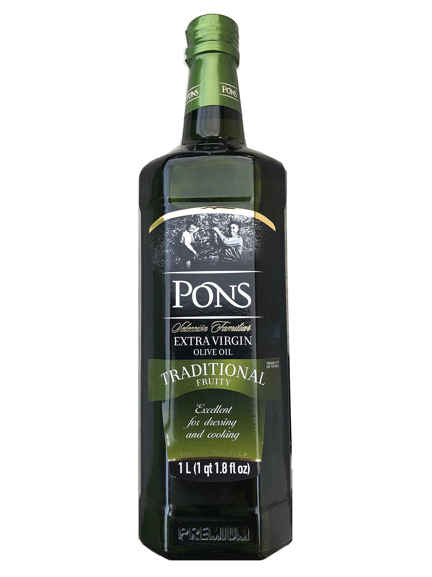 Pons. Family Selection Traditional Extra Virgin Olive Oil. Fruity. 1l (33.8oz)