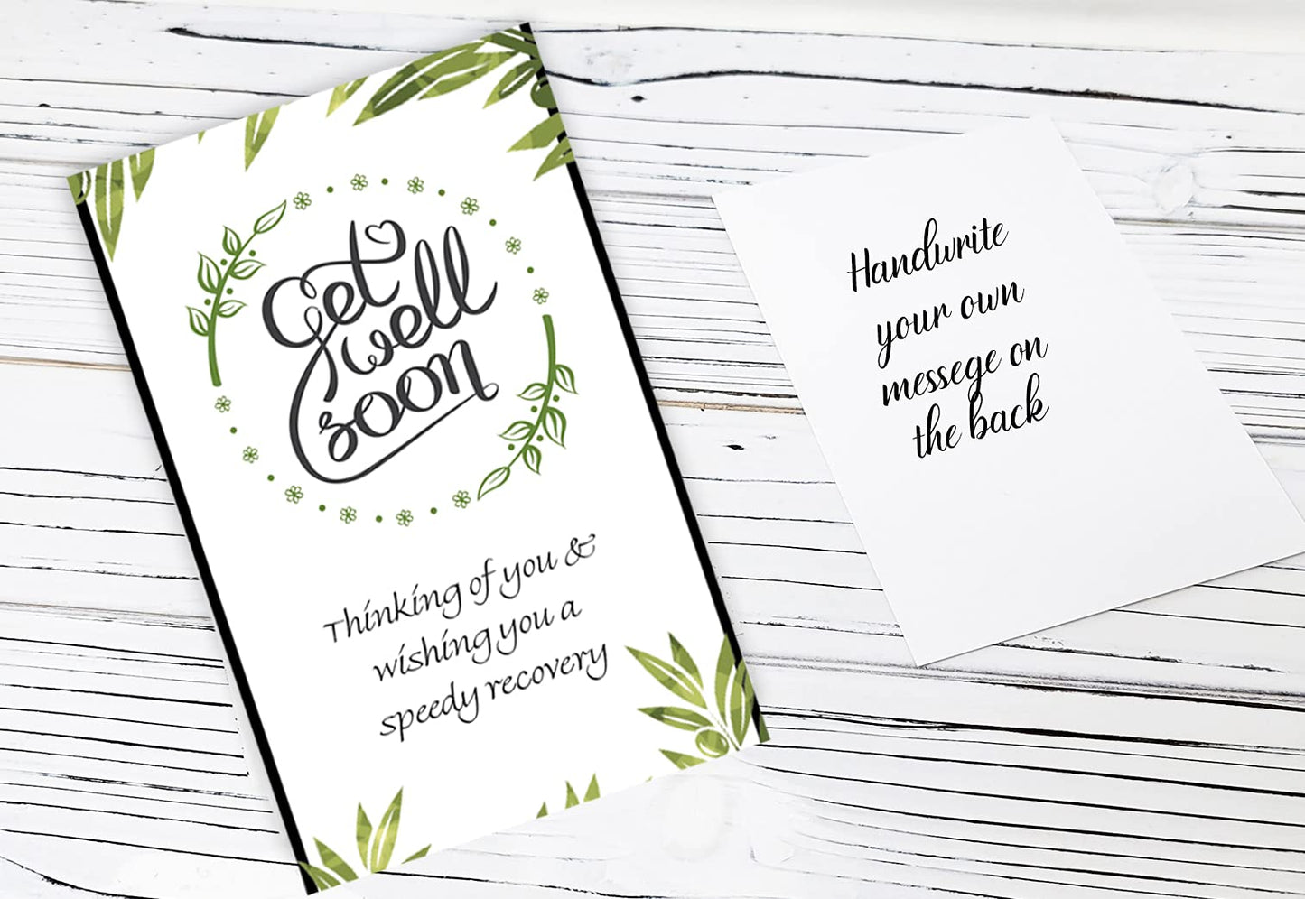 Zelica Get Well Soon Gift Basket - 14 Piece Care Package with Snacks for Recovery - White, Black, Green