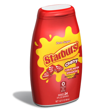 Starburst Singles To Go Liquid Water Enhancer, 1.62 Fl. Oz (1-Pack), Cherry, Low Calorie, Zero Sugar Drink Enhancer