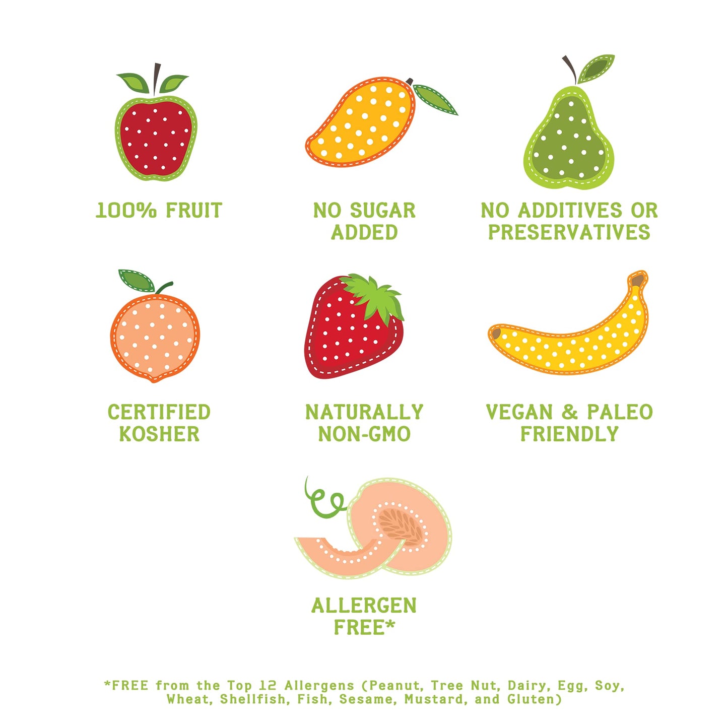 Nature'S Turn Freeze-Dried Fruit Snacks, Cantaloupe Crisps, Pack Of 6 (0.53 Oz Each)