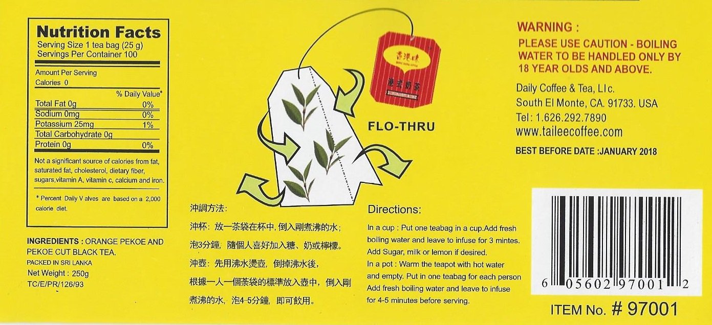 GoTo Tea Hong Kong Style Black Tea - English Breakfast - 100 Tea Bags