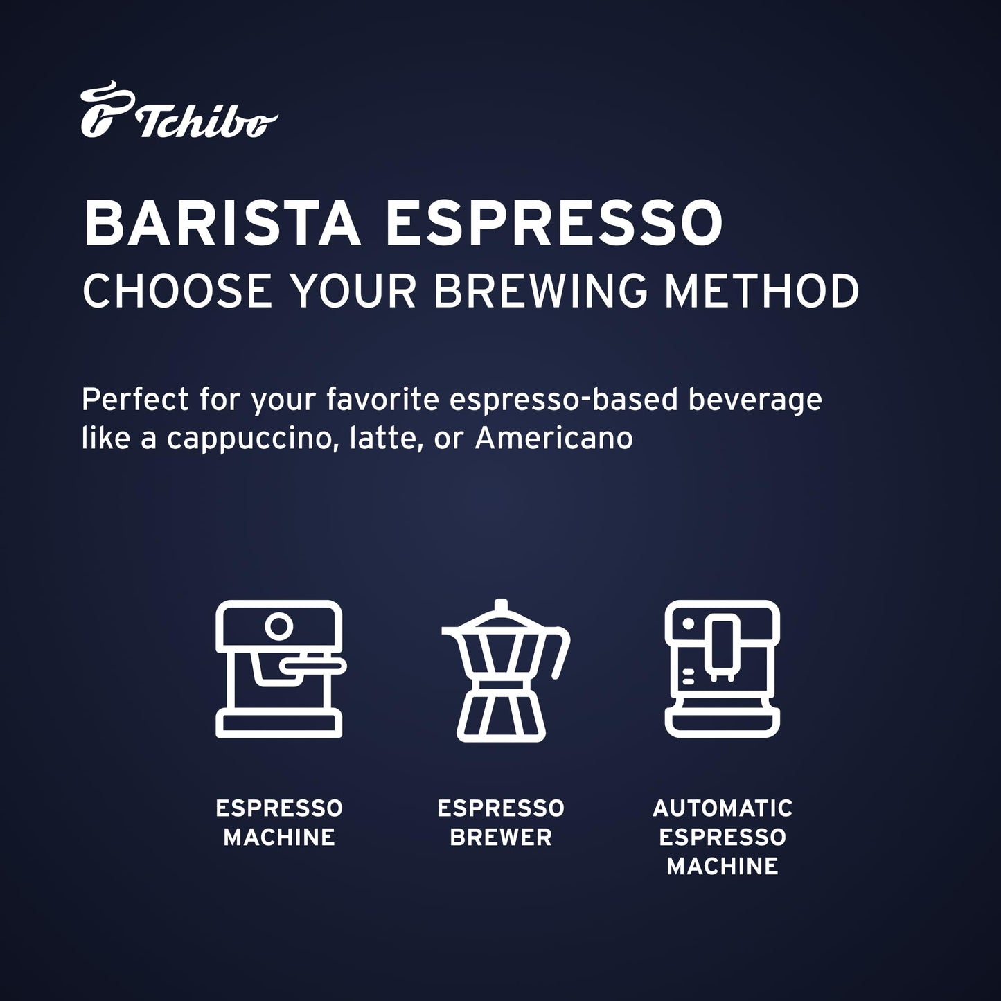 Tchibo Whole Bean Coffee - Barista Espresso - Dark Roast For A Bold European Style Coffee - Intensity 5/6, Acidity 0/6, Roast Le