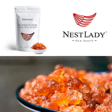 Nestlady Natural Wild Peach Gum Edible Peach Blossom Tears Tao Jiao Peach Resin滋补抗皱 桃胶 Food Additives Free 250G / 8.82Oz…