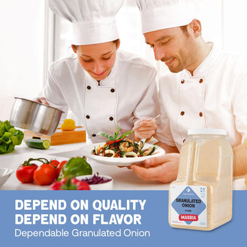 Dependable Food Granulated Onion Powder - 6 Lb. Jar - Bulk, Kosher, Natural, Dried Onion Granules for Chefs, Culinary Enthusiast