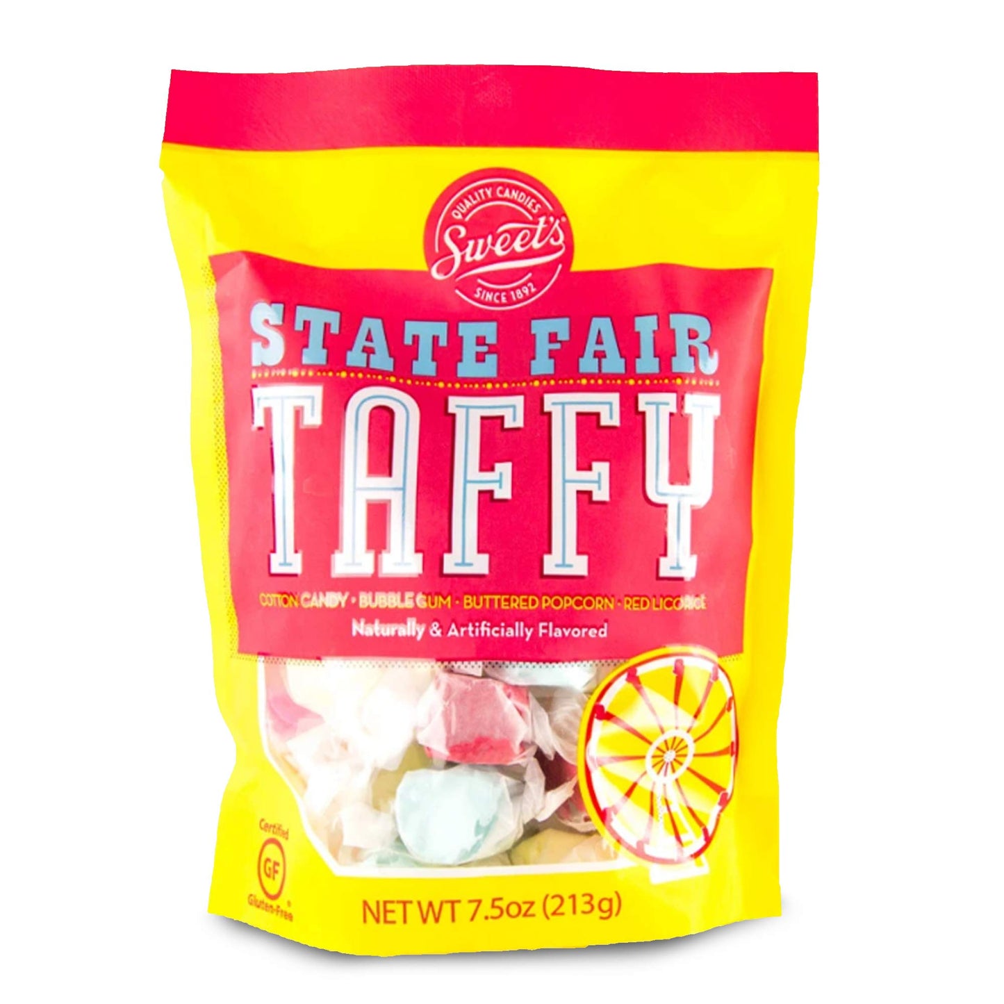 Saltwater Taffy, Gourmet State Fair Taffy, 7.5 Ounces
