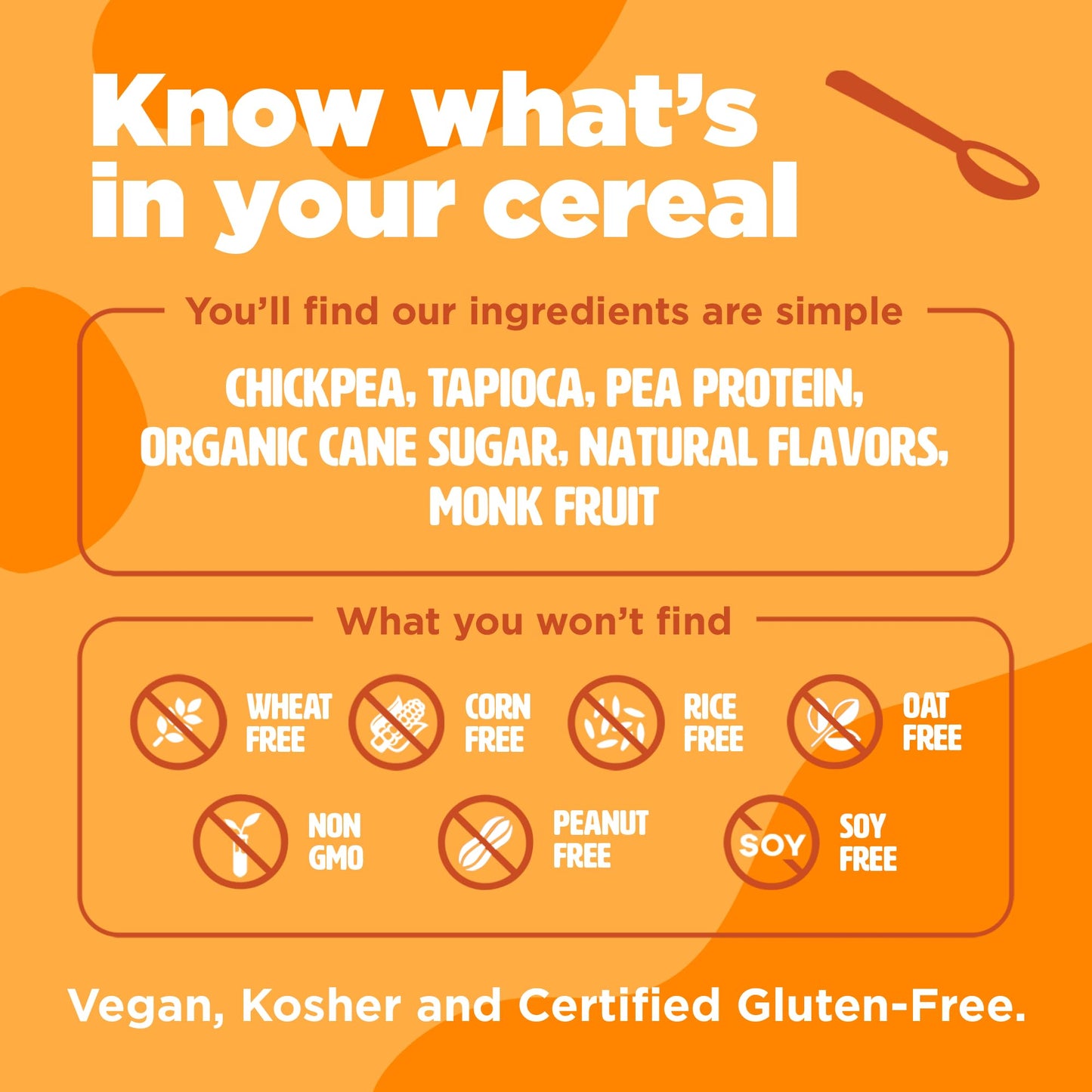 Protein and gluten-Free Breakfast cereal by Three Wishes - Pumpkin Spice, 6 Pack - High Protein and Low Sugar Snack with Natural