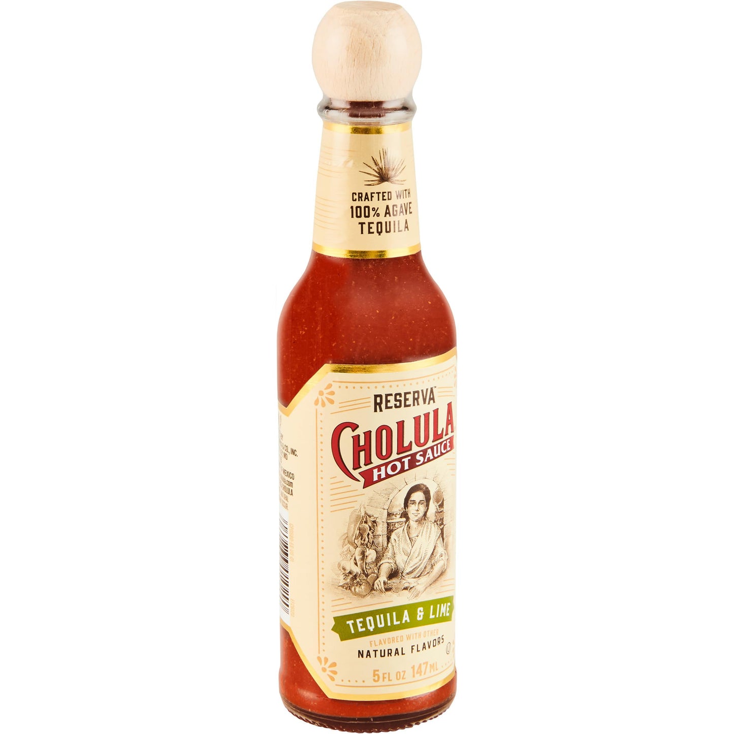 Cholula Hot Sauce with Tequila & Lime, 5 Fl Oz, Crafted with 100% Agave Tequila