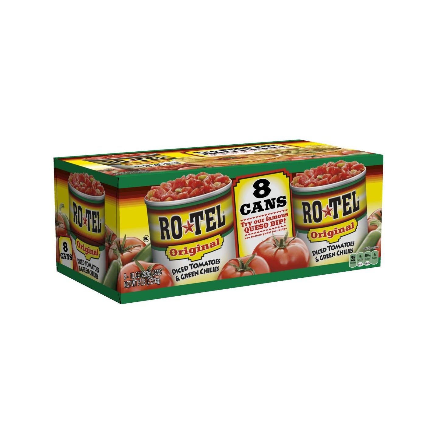 Rotel Original Diced Tomatoes And Green Chilies, Keto Friendly, 10 Ounce, 24 Pack