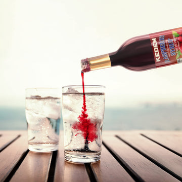 Kedem Real Raspberry And Blueberry Syrup 25.4Oz | Made With Real Berries | Nostalgic Taste, Perfect For Drinks, Desserts And Mor