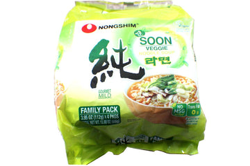 Nongshim Soon Veggie Noodle Soup, 3.95 Ounce