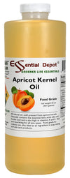 Apricot Kernel Oil - 1 Quart - 32 Oz - Food Grade - Safety Sealed Hdpe Container With Resealable Cap