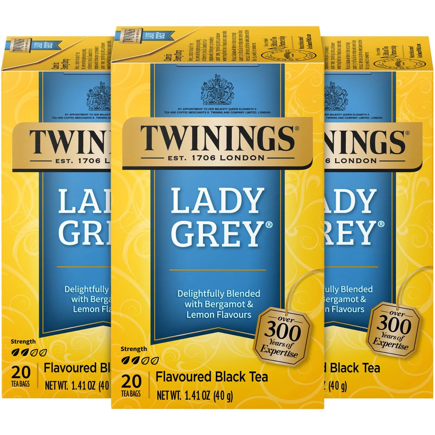Twinings Lady Grey Tea - A Fresh, Uplifting Black Tea With Orange Peel, Lemon Peel, And Natural Citrus Flavours, Caffeinated Tea