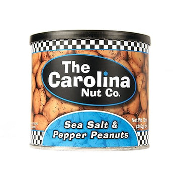 The Carolina Nut Company Peanuts, Sea Salt And Pepper, 12 Oz.