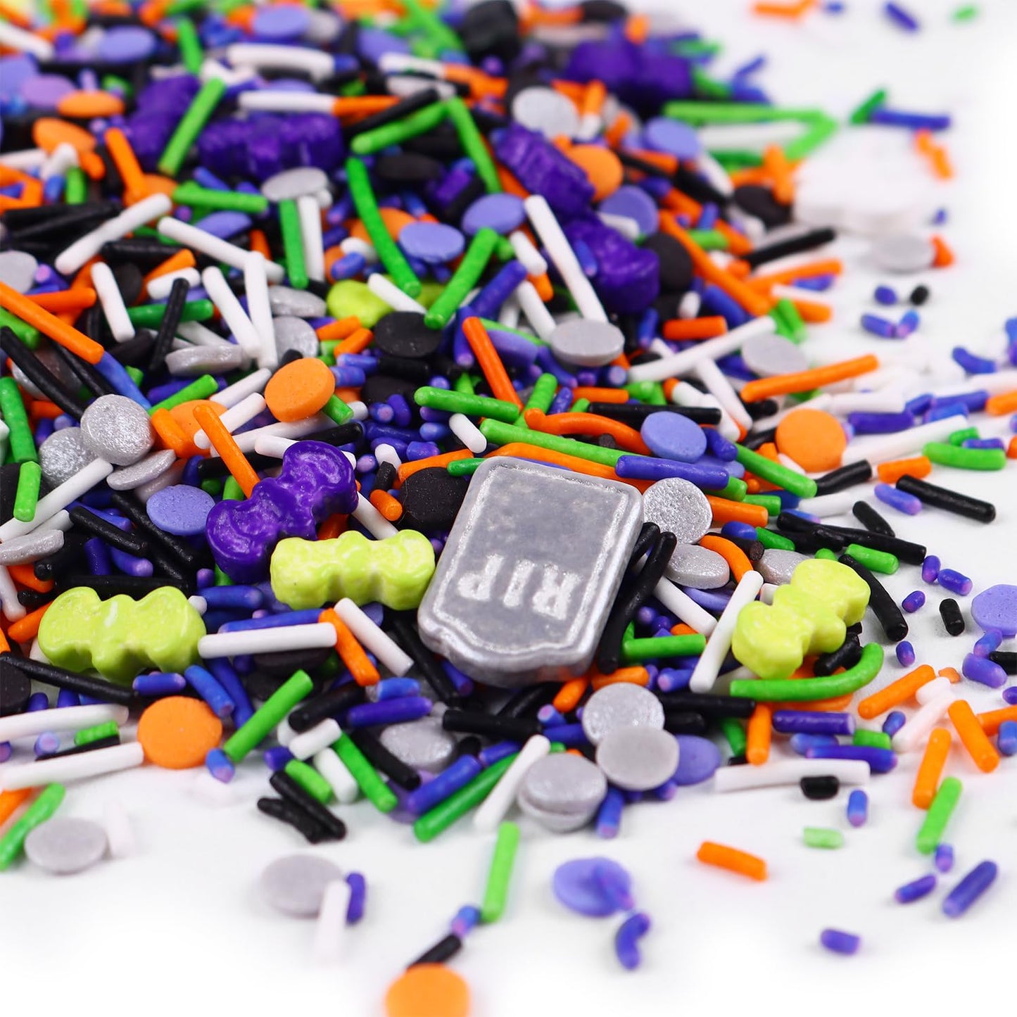 Halloween Sprinkles For Cake Decorations 4.2Oz, Halloween Sprinkles For Cupcake Topper, Ice Cream, Candy, Cookie Perfect For Hal