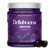 Dellabouna Amarena Cherries Jar Stems - Gourmet Italian Wild Cherry For Top-Grade Mixed Flavors Manhattans Old Fashioned And Desserts. Rich Syrup. 400G Glass Jar (Pack Of 1)