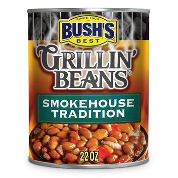 Bush'S Best, Grillin' Beans - Smokehouse Tradition, 22 Oz (Pack Of 24)