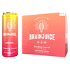 Brainjuice Brain Health Support Drink For Energy & Focus Vitamin C B5 B6 & B12 L Theanine Alpha Gpc & Natural Energy Blend From Green Tea Vegan Gluten Free Strawberry Lemonade 12 Oz Can 6 Pack