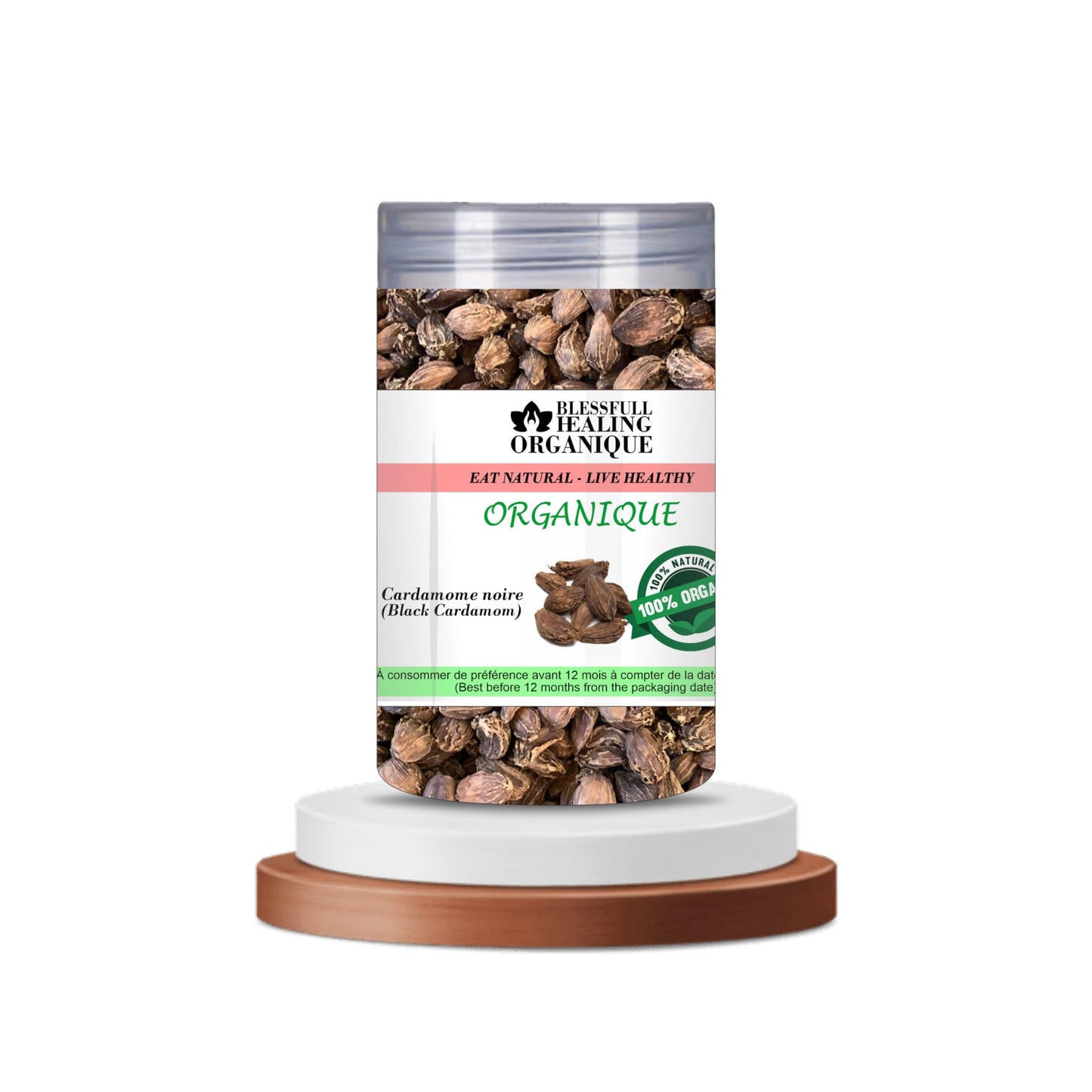 Blessfull Healing Organic Black Cardamom 150 Gram