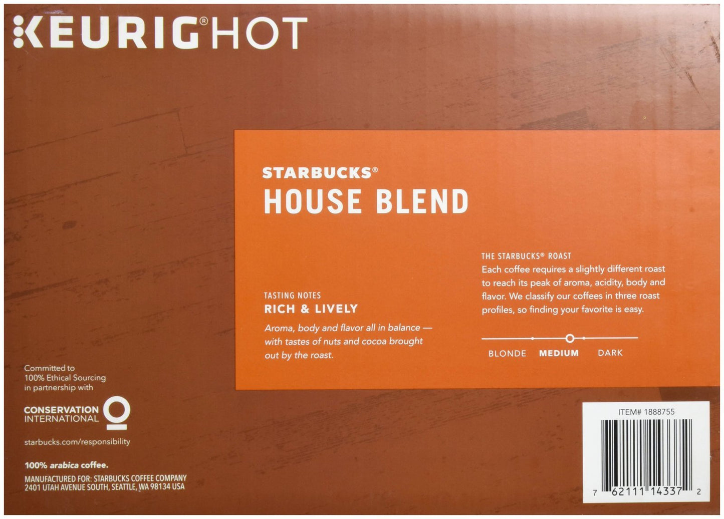 Starbucks Starbucks House Blend, 72 Count