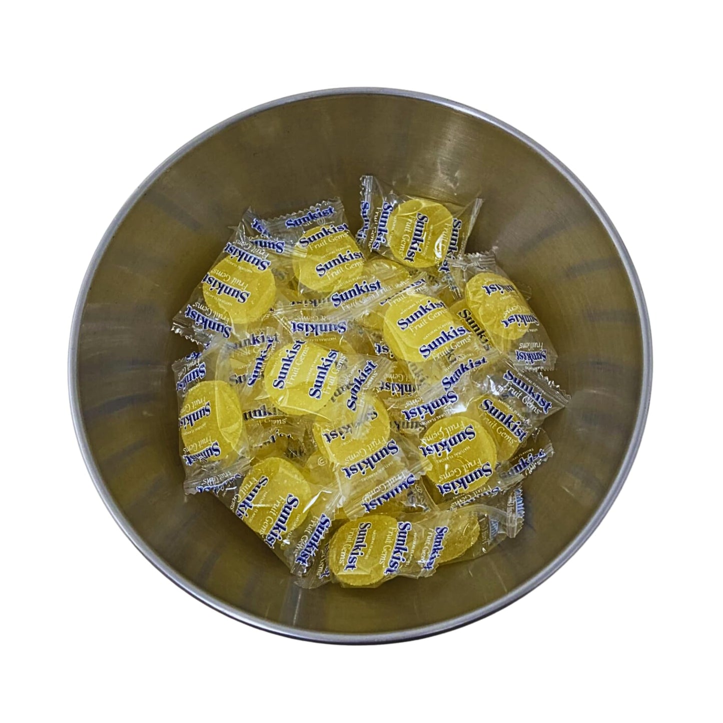 Individually Wrapped Fruit Gem Soft Candy Only Lemon Flavor -1lbs, 16 Oz (Packaging Might Vary)