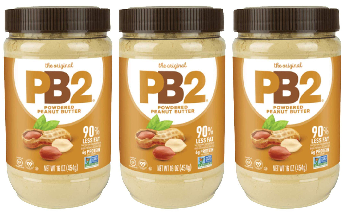 Pb2 Bell Plantation Peanut Butter, 16 Ounce, Pack Of 3
