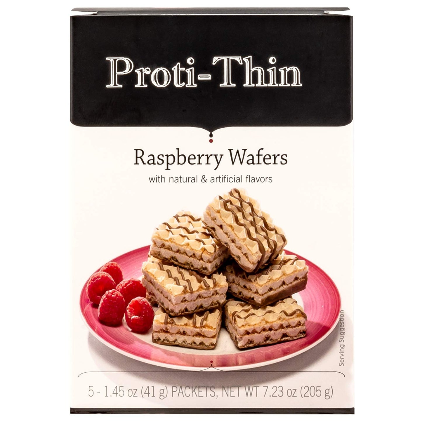 Proti-Thin High Protein Raspberry Wafer Squares, 15g Protein, Low Calorie, Low Carb, Low Sugar, Aspartame Free, Diet Wafer Bars,