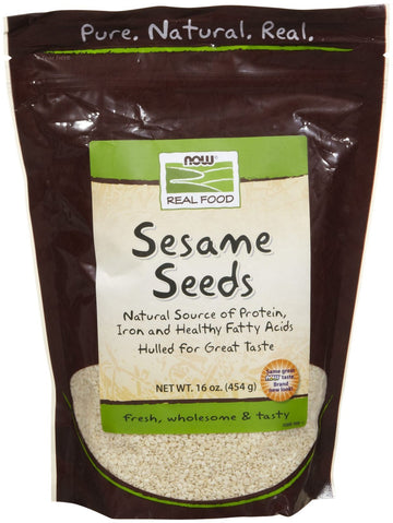 NOW Foods Sesame Seed Hulled, 1 lb