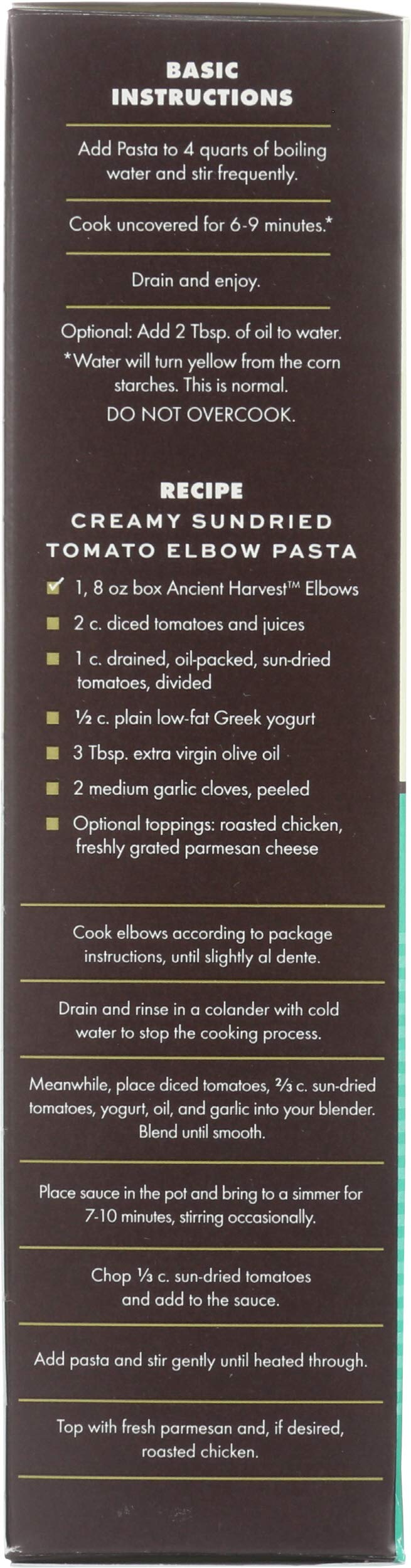 Ancient Harvest Quinoa Organic Elbow Pasta, Gluten-Free, 8 oz