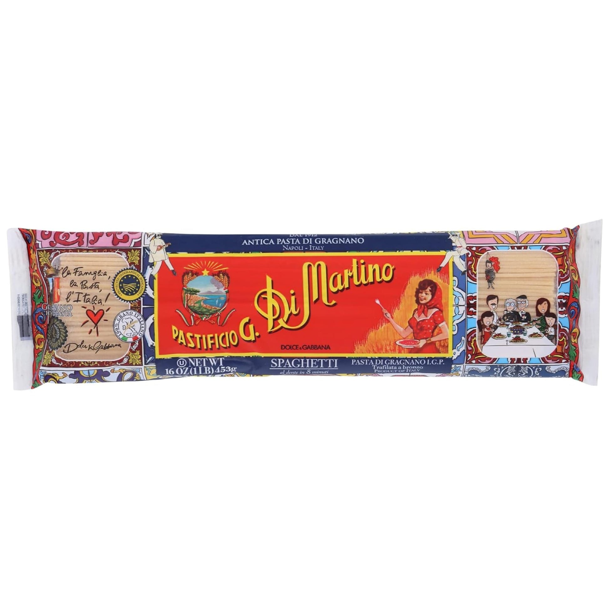 Pastificio Di Martino - Spaghetti Pasta 16oz (20 Packs) Made with 100% Italian Durum Semolina Wheat, Spaghetti Noodles Made in I