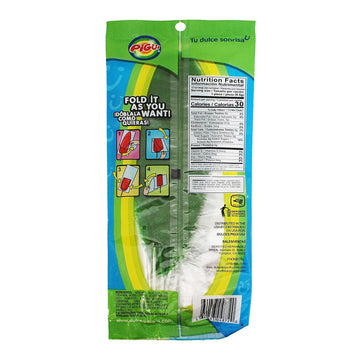 Dulces Pigui Slaps Green Apple Flavor Paletas Mexican Candy (10 Lollipops)