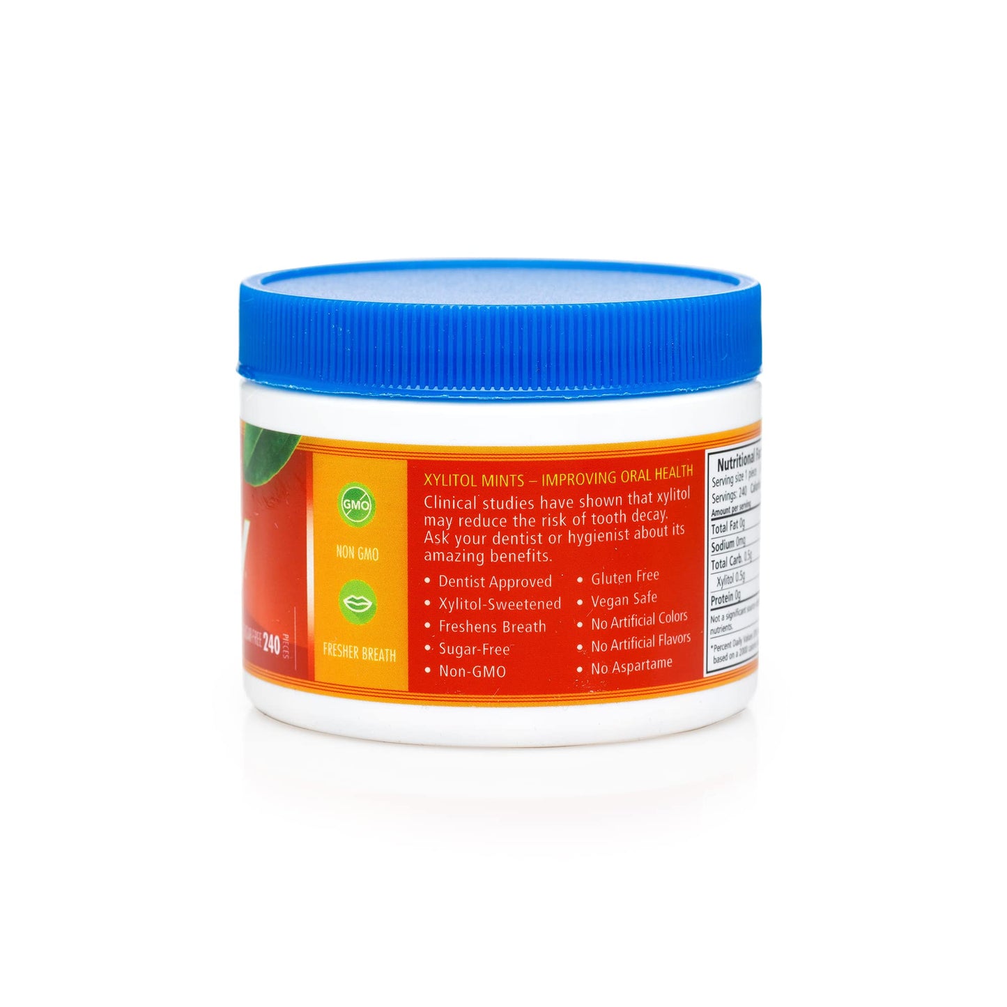 Spry Xylitol Cinnamon Mints Sugar Free Candy - Breath Mints That Promote Oral Health, Dry Mouth Mints That Increase Saliva Production, Stop Bad Breath, 240 Count (Pack Of 1)